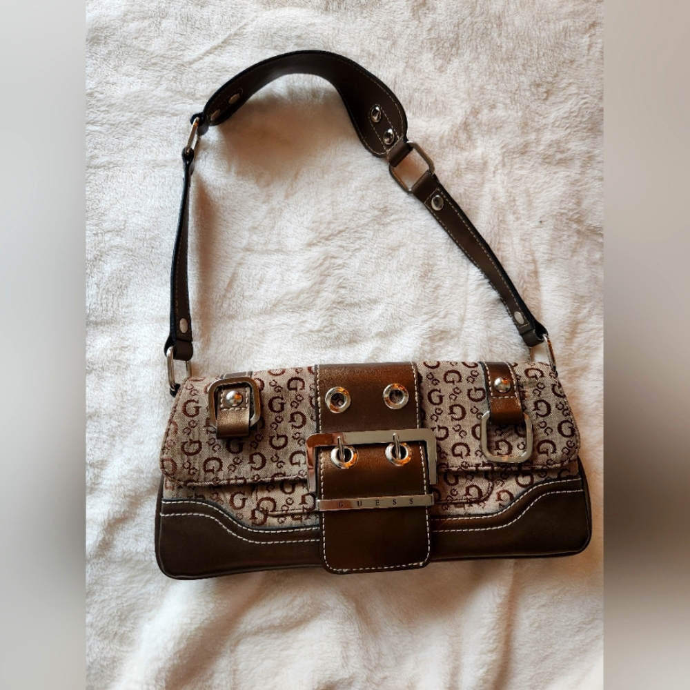 GUESS Monogram small shoulder bag